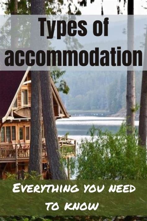 Types of accommodation | Made simple - Tourism Teacher