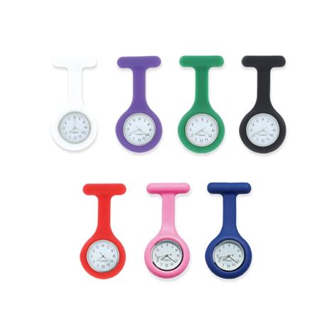 Nurses Fob Watch - Silicone, 2 year battery gurarantee, various colours