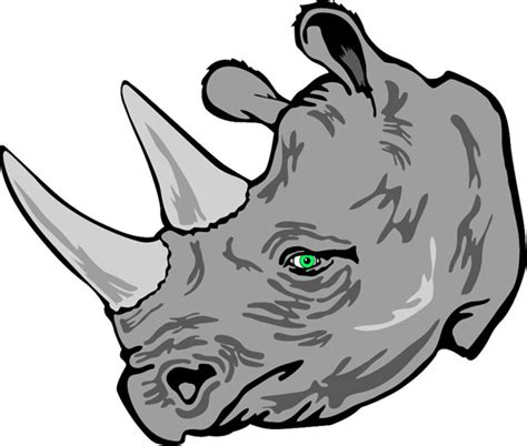 Cartoon Rhino Face Outline - ClipArt Best