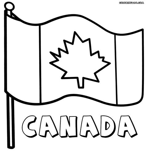 Canadian Flag coloring pages | Coloring pages to download and print