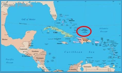 Turks and Caicos Map - TravelsFinders.Com