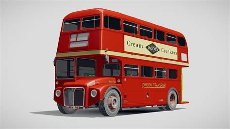 Routemaster London Double Decker Bus - Buy Royalty Free 3D model by ...