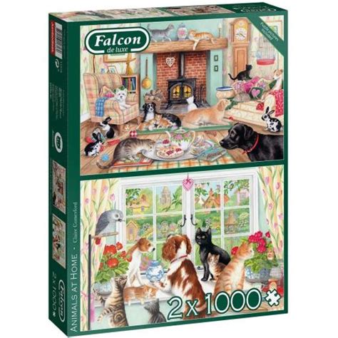 Animals At Home Set of 2 x 1000 Piece | Animal Gift Club