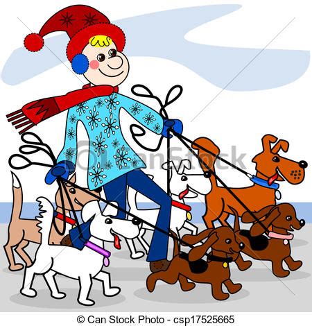 Dog walker clipart - Clipground