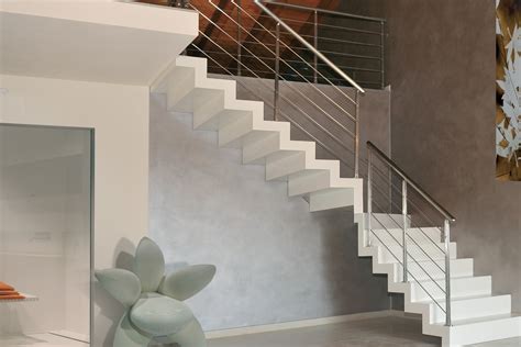 Zig Zag Stairs and Closed Risers Floating Staircases