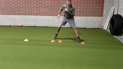 Agility Drill - 4 Cone Lateral Triple Hop - YouTube