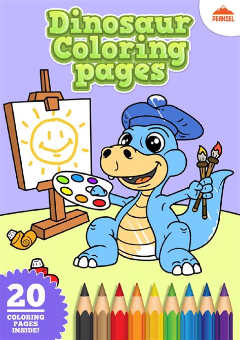 Dinosaur Coloring Pages - Printable Coloring Book For Kids by Marko ...