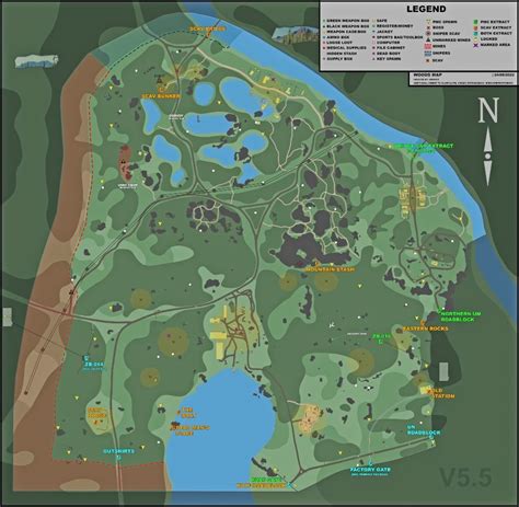 Tarkov Woods Map 2024 - Mufi Tabina