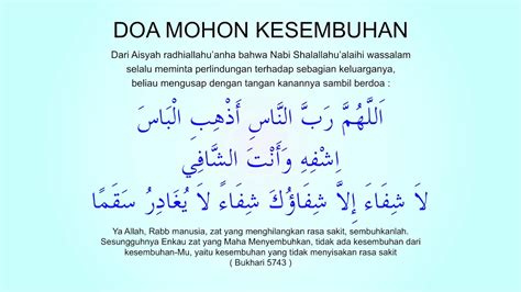 Doa Kesembuhan Dari Sakit - Homecare24