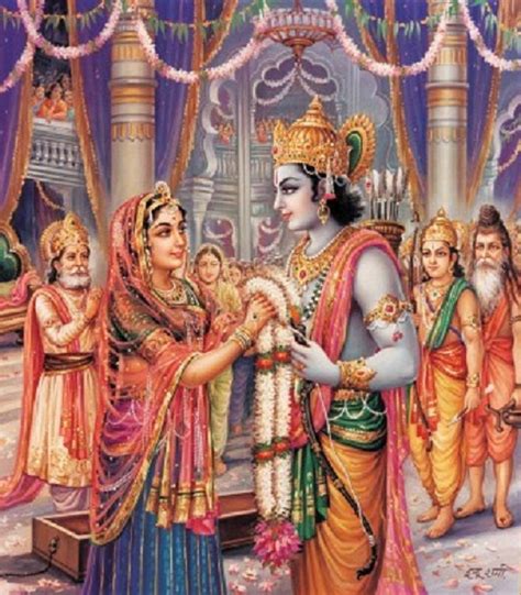 The marriage of Rama and Sita: | Hindu, Göttin, Kunst