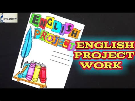 English Project Front Page Decoration - Hi, i'm #craftynica and today i ...