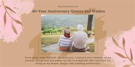 90+ Happy 40th Years Wedding Anniversary Quotes and Wishes