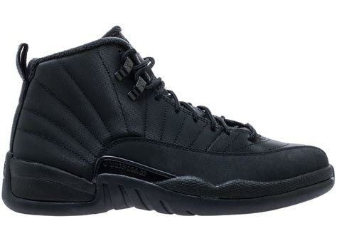 Air Jordan - Mens Air Jordan 12 XII Retro Winterized Triple Black ...