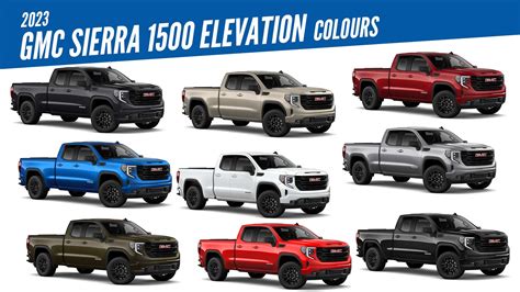 2023 GMC Sierra 1500 Elevation Truck - All Color Options - Images ...