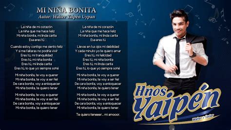 "Mi Niña Bonita", Hnos.Yaipén - PRIMICIA 2014 (Lyrics) - YouTube