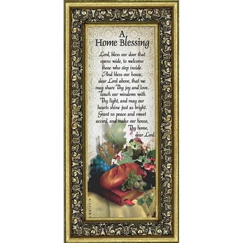 A Home Blessing Framed Poem for New Home Owners, God Bless This Home ...