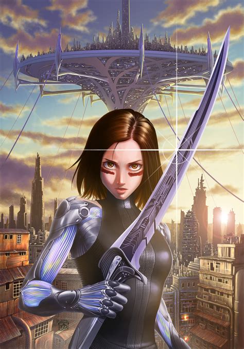 Alita: Battle Angel movie illustration by original Gunnm manga creator ...