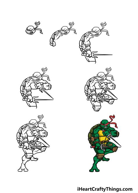 Easy Ninja Turtle Drawing Step By Step