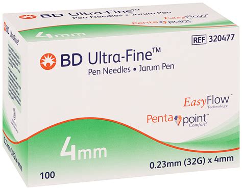 BD Ultra-Fine 4mm Pen Needle 32G 100pk | Diabetes Shop