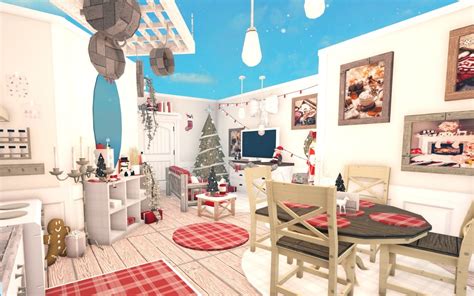 Christmas house interior I'm working on, I'm broke. :) : r/Bloxburg