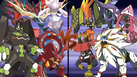 Pokemon Legendary Battle: Kalos Legendaries Vs Alola Legendaries ...