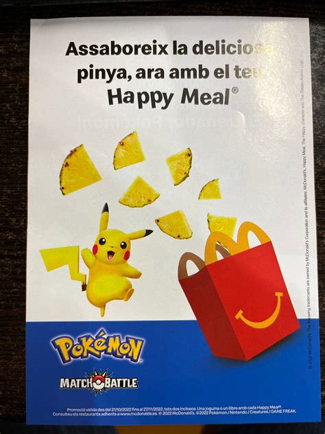 pokemon menu happy meal 2022 españa (2) - Pokémon Alpha