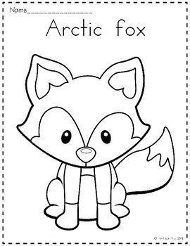 Arctic Animals Coloring Pages by The Kinder Kids | TPT