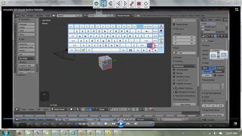 emulate 3d mouse (MMB) button blender on screen keyboard - YouTube