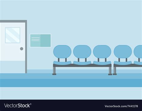 Background of hospital corridor Royalty Free Vector Image