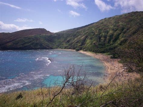 Hanauma Bay in Hawaii. You can see the coral reef. | Hanauma bay ...