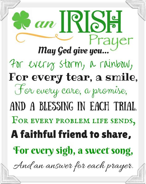 Free Printable Irish Blessings - Printable Word Searches