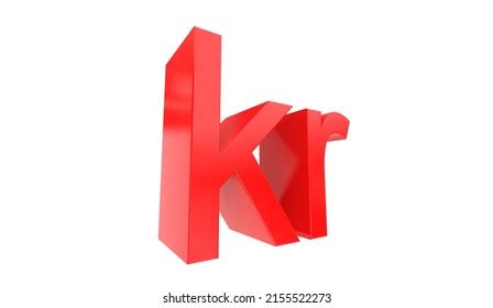 Norwegian Krone Currency Symbol Norway Red Stock Illustration ...