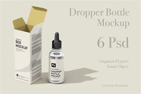 Dropper Bottle Mockup Set - Mockup Line - Premium Mockup Templates