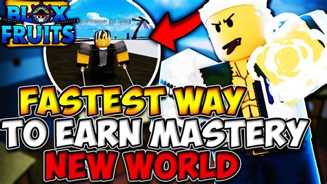 How to get mastery up fast in blox fruits