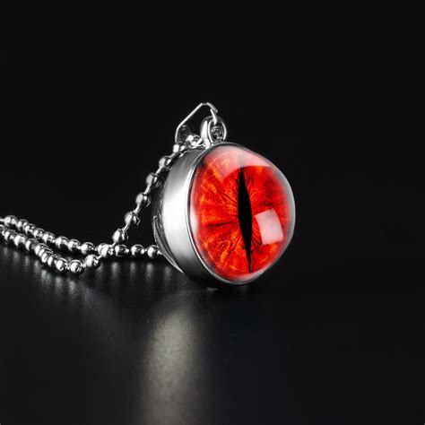 Demon Eye Necklace Possessed Necklace Red Demon Eye Pendant - Etsy