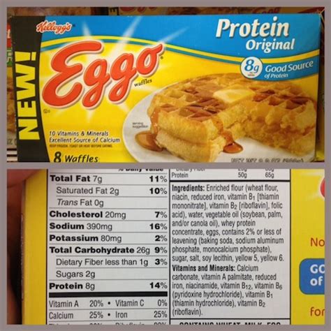 eggo waffles nutrition facts