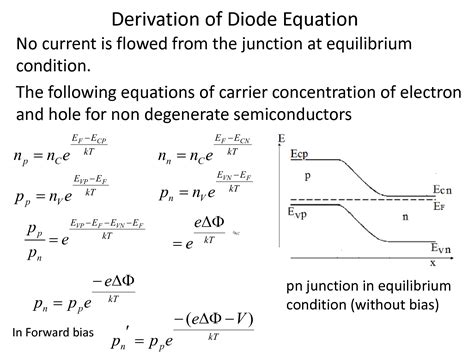 SOLUTION: Derivation of diode equation - Studypool