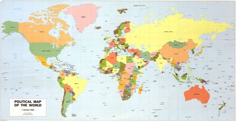 Political map of the world. | Library of Congress