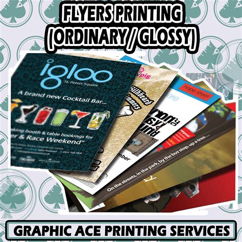 Flyers Printing 4R Size Ordinary Or Glossy | Lazada PH