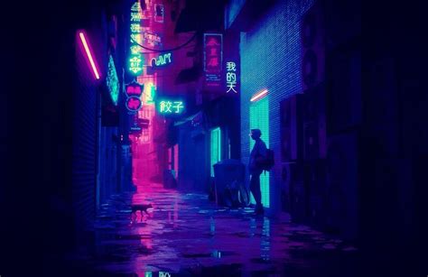 Some cyberpunk neon alley I made in Blender3d | Neon noir, Cyberpunk ...