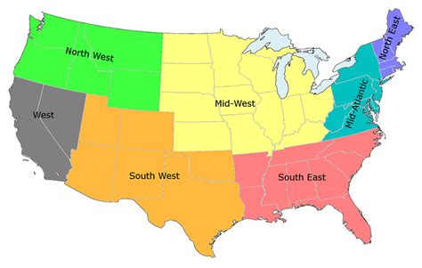 Opinions on List of regions of the United States