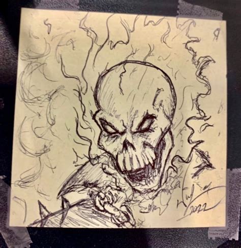 Ghost Rider without colored flames by W1llSantiago on DeviantArt