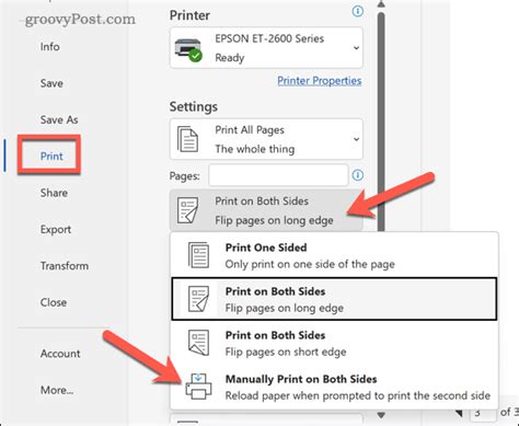 How to Print Double-Sided in Word