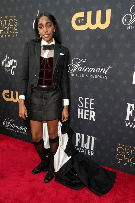 Ayo Edebiri Wore Thom Browne To The 2023 Critics' Choice Awards