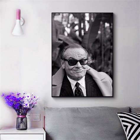 Jack Nicholson Poster Wall Arthome Docorframeless | Etsy