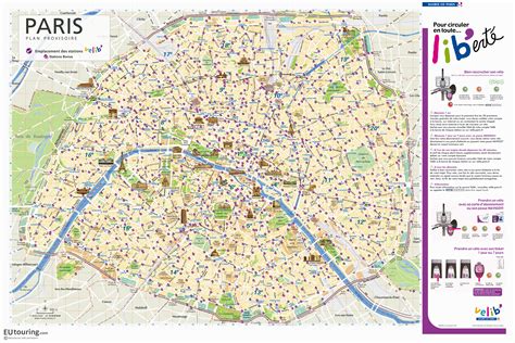 Paris Velib station maps in PDF and image file formats