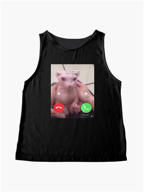 " bingus cat meme bingus cat meme bingus cat meme" Sleeveless Top for ...