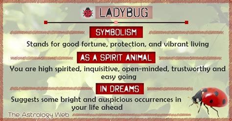 Ladybug Meaning and Symbolism | The Astrology Web | Ladybug meaning ...