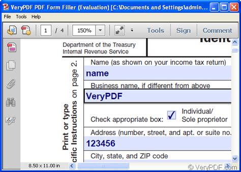 How to fill PDF forms and save as a new PDF | VeryPDF Knowledge Base