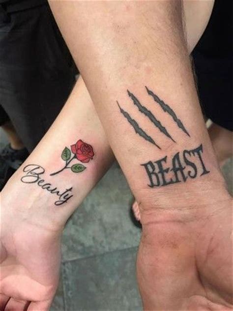 Couple Matching Tattoo Designs To Express Your Love - Cute Hostess For ...